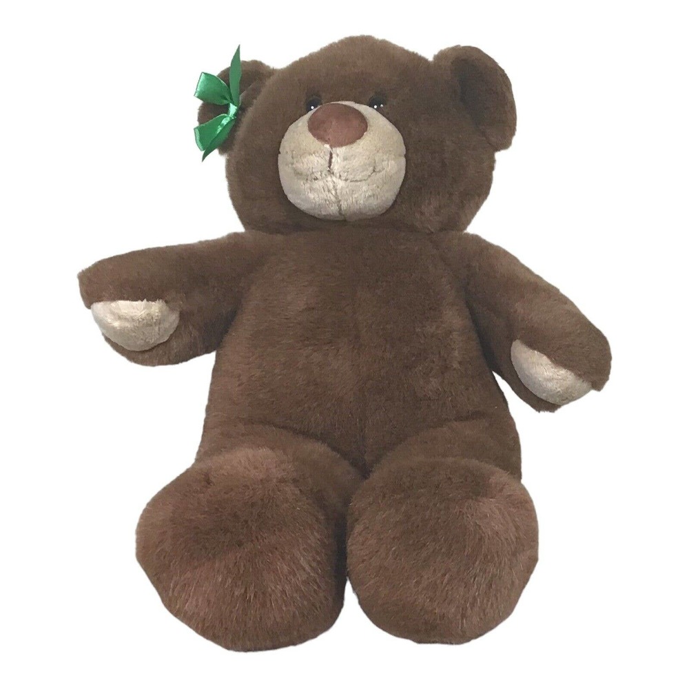 Build A Bear Plush Toy With Green Ribbon